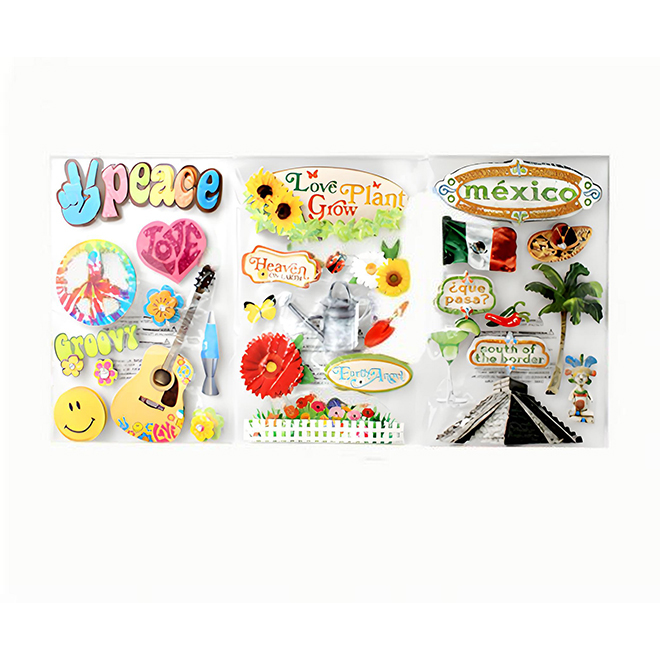 Golden Onion Three-Dimensional Layered Stickers